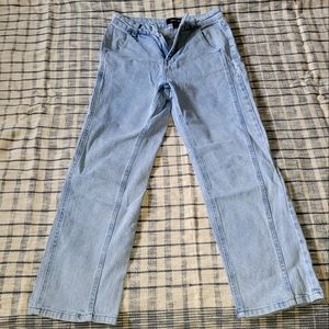 High Waisted Light Blue Jeans